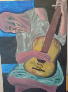 Picasso Reproduction Blue Guitar